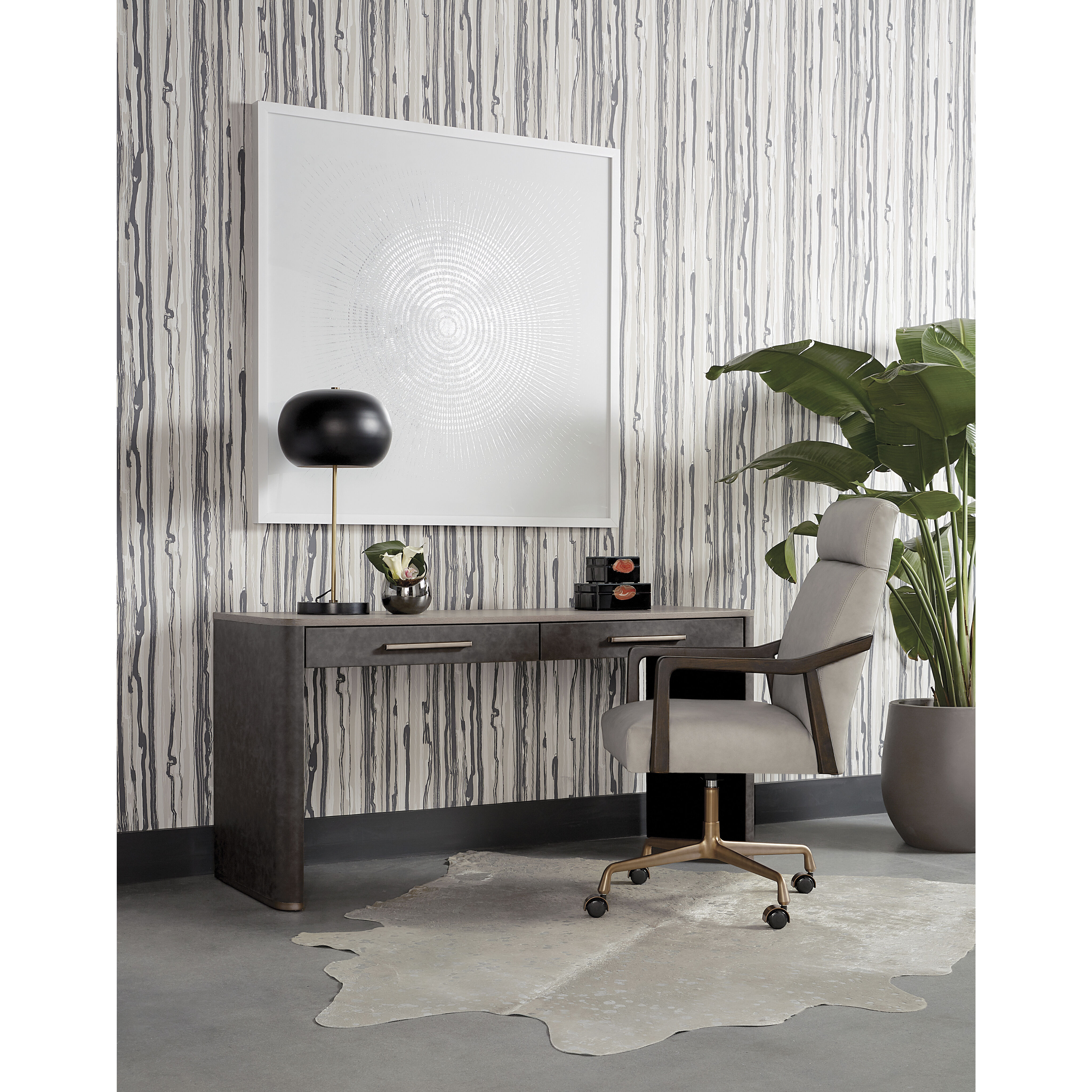 Altman 60 X 22 inch Dark Grey Desk